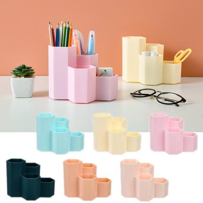 Desk Pen Holder Large Capacity Pencil Storage Box School Office Stationery Pens Brush Stand