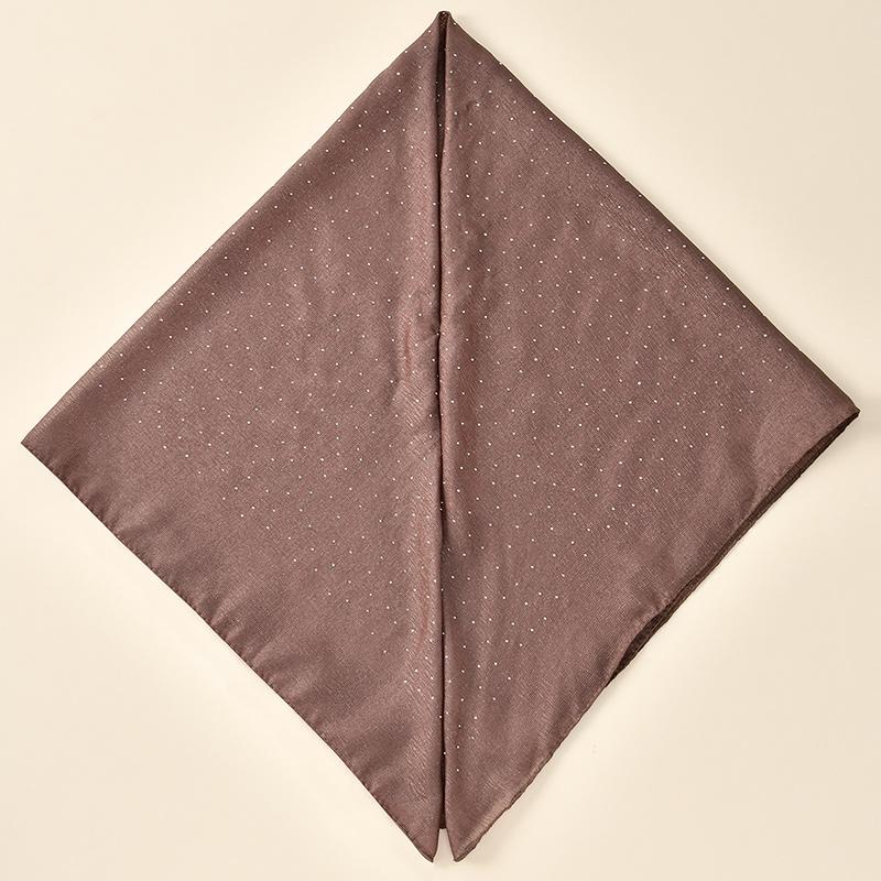 Wrinkle Shiny Instant Scarf Hijabs Plain Womna Muslim Hijab Wraps Malay Islam Turban Diamond Luxury Femme Headband 68*62Cm