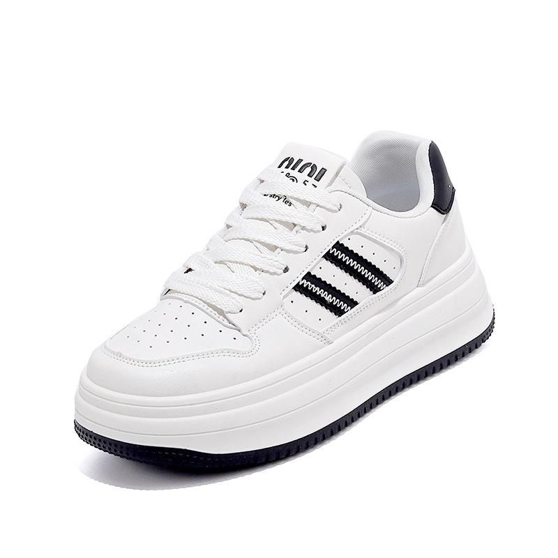 Małe białe buty damskie studenckie wersja koreańska na platformie codzienne buty damskie 2025 wiosna i jesień nowe wszechstronne modne buty na platformie damskie NK-872