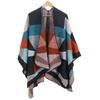Women Winter  Warm Oversized Printing Blanket Cape Wraps Shawl Cardigans