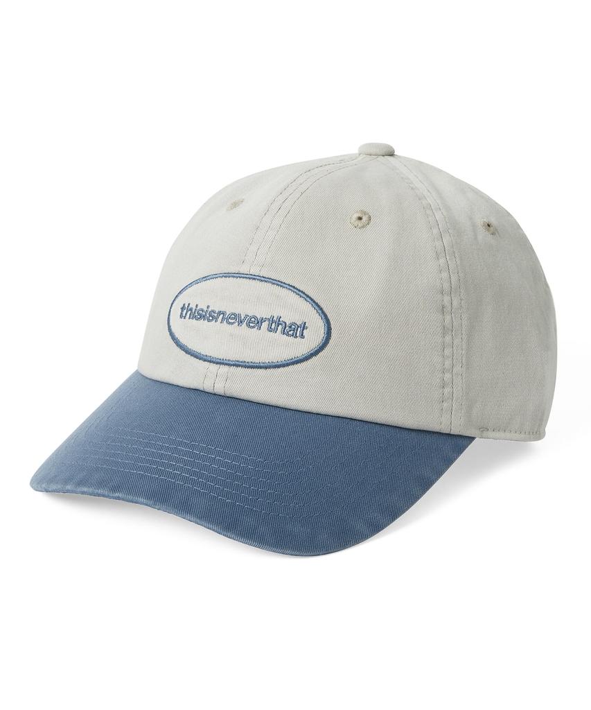 THISISNEVERTHAT Overdyed E/T-Logo Cap Ivory/Blue