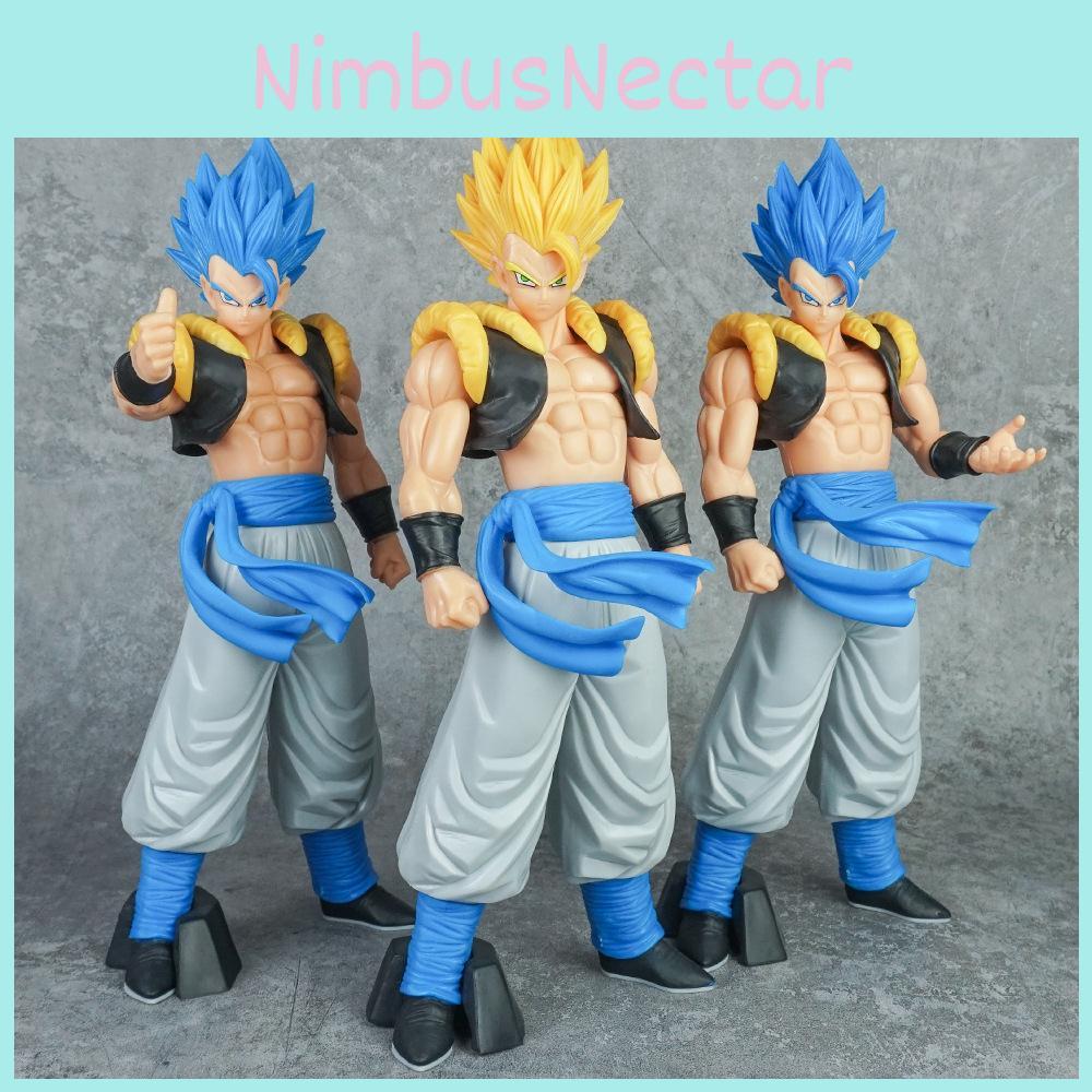 Ball Dragon Gogeta Yellow And Blue Hair Raise Hand Thumbs Up Posture Model