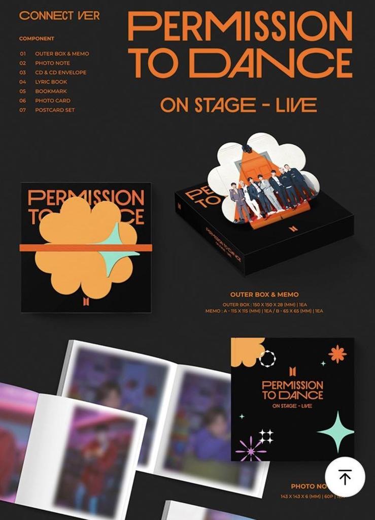 [USED] BTS PERMISSION TO DANCE ON STAGE Album