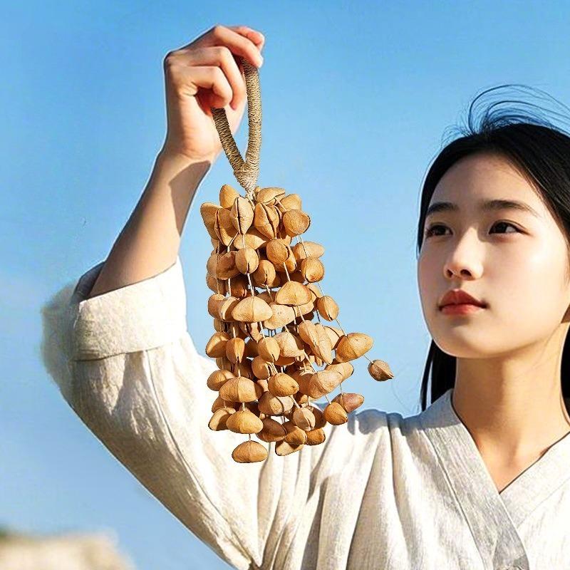 Handgefertigte Dola Muschel Handglocke Rassel Heilende Windglocke Natürliche Klangtherapie Musik Handglocken Musikalische Perkussionsinstrumente