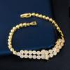 S0177 Super Sparkle Micro Zircon Bracelet, Exquisite Women'S Hand Jewelry 18K Gold Plating