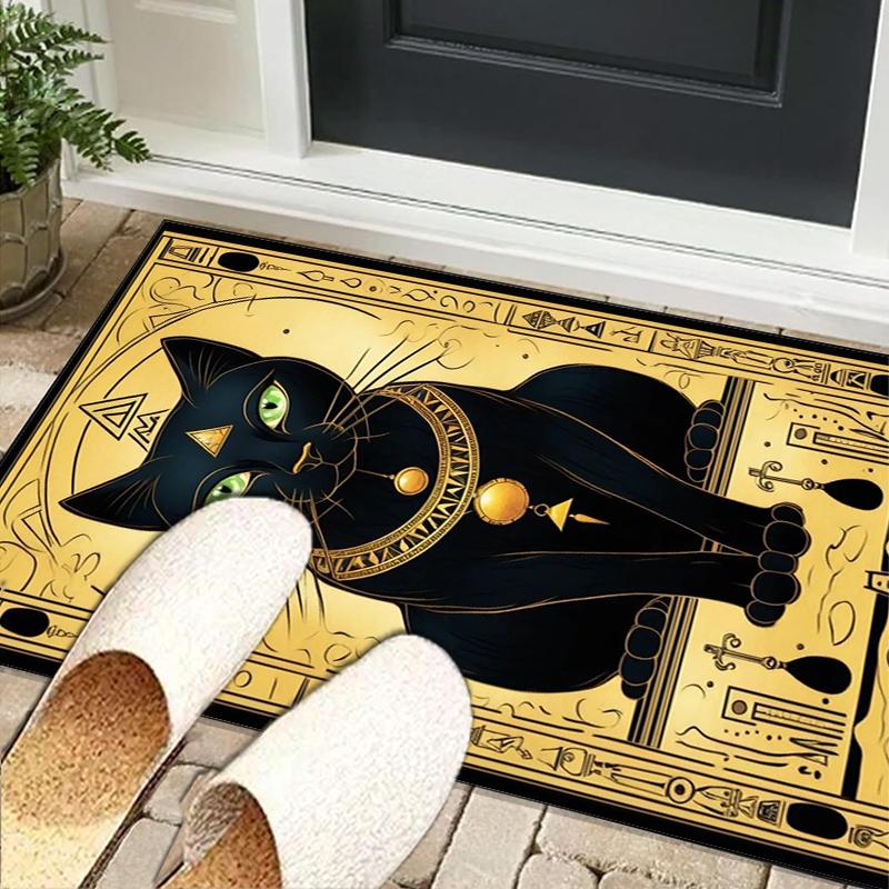 Ancient Egyptian Hieroglyphics Office Rug Chair Mat, Entryway Carpet, Suitable for Front Door, Bedroom, Living Room, Desk, Holiday Gift