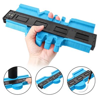 5/10 Inch Contour Profile Gauge Tiling Laminate Tiles Edge Shaping Wood Measure Ruler ABS