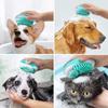 Pet Dog Cat Bath Brush Two-In-1 Pet Spa Massage Comb Soft Silicone Pet Shower Hair Grooming Cmob Dog Cleaning Tool Pet Supplies Decor