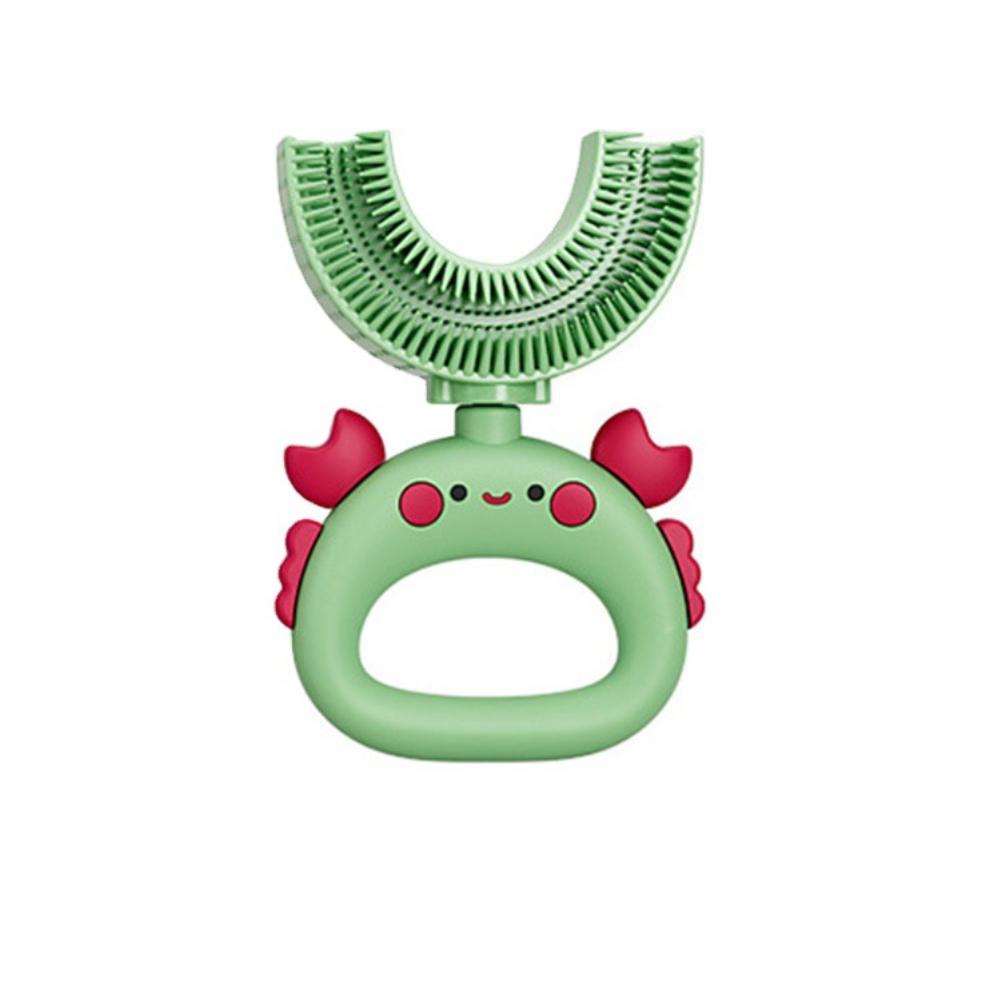 Children's Teeth Oral Care Cleaning Brush Baby Toothbrush 360 Degree U-shaped Soft Silicone Teethers Baby Toothbrush
