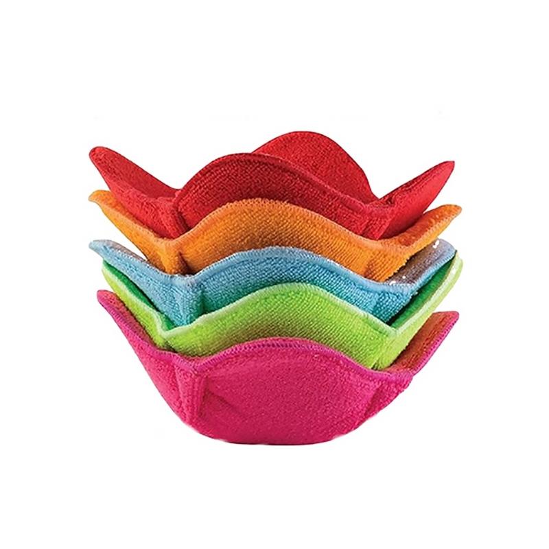 

Pack of 5 Convenient Microwave Bowl Holder Set Dining Mats Soft Bowl Sleeve Suitable for Various Bowl and Dishes Use