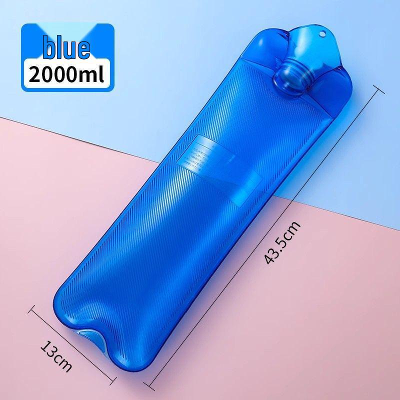 Long Strip Plush Hot Water Bottle with Waist Support and Large Size Cover for Warmth and Comfort