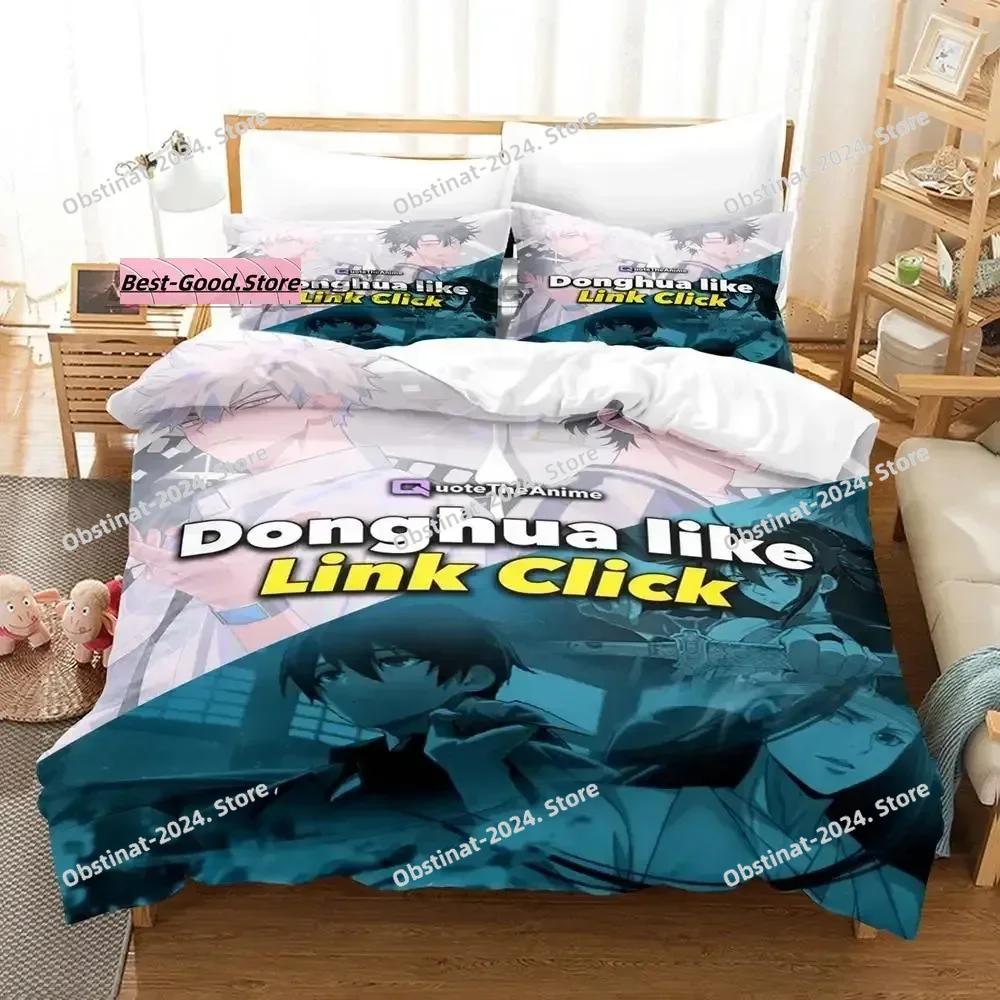 Comforter Link Click Bedding Set Single Twin Full Queen King Size Bed Set Aldult Kid Bedroom Duvet Sets 3D Print Anime