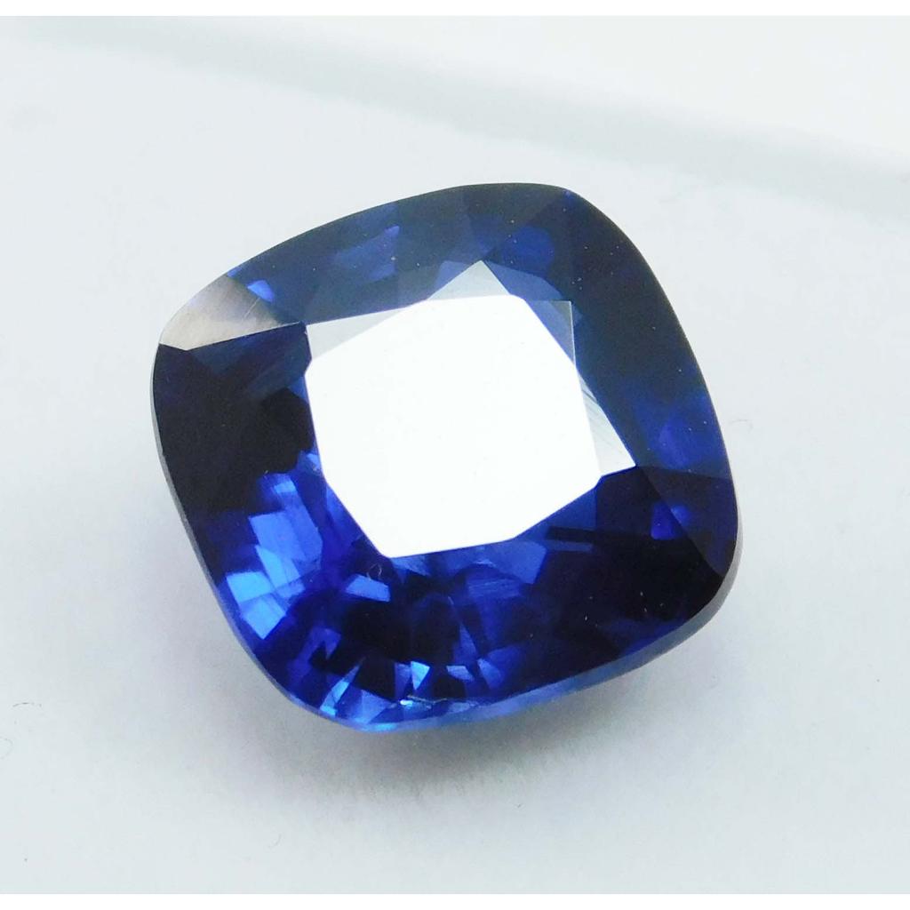 Natural Blue Sapphire Loose Gemstone 5.12 Ct Cushion Cut September Birthstone for Gem Collections