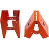 2PCS Saw Horse Bracket Cold Rolled Steel Mechanical Sawhorse Brackets Display Stand Woodworking Saw Horse Holder Saw Woodworking