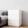 Retro All-Wood Stackable Nightstand: Multi-functional Storage and Display Cabinet with Drawers