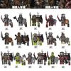 Big Movie Series TV6 Lord of the Rings TV6 Strong Orc TV6 Boy Assembled Building Block Toy Bag
