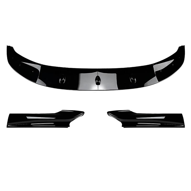 3Pcs High Quality PP Front Bumper Lip Spoiler Splitter Protection Trim Lip Cover Fit For BMW 5 Series F10 F11 M Sport 2011-2017