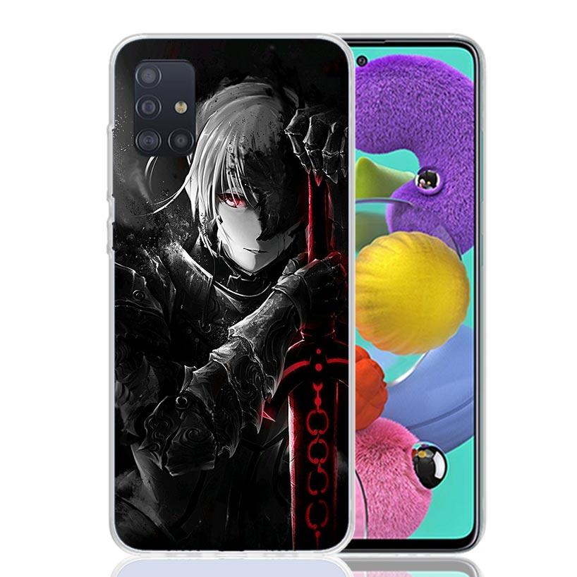 Fate Zero Stay Night Saber Phone Case For Samsung Galaxy A52 A32 A22 A12 A02S A50S A30S A51 A31 AA71 Note 20 Ultra 10 S10 Plus G