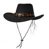 Felt Western Cowboy Hat Tibetan Style Jazz Fedora Hats New Felt Cap  Outdoor Riding