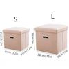 Large-Capacity Shoe Changing Stool Foldable Storage Footrest Fashion Storage Stool  Foot Rest