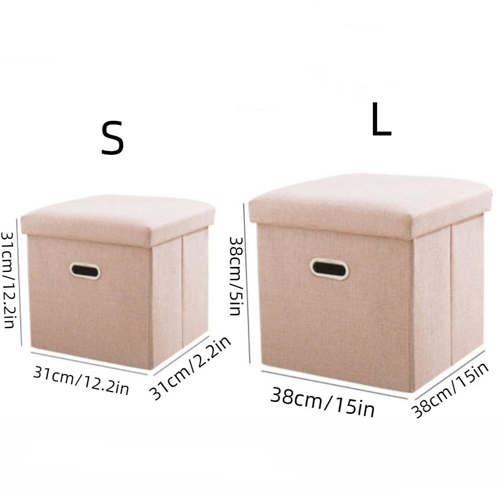 Large-Capacity Shoe Changing Stool Foldable Storage Footrest Fashion Storage Stool  Foot Rest