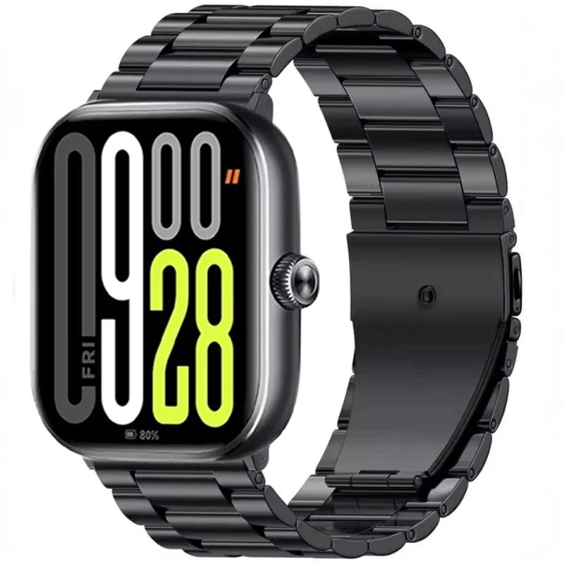 Metal Strap for Redmi Watch 5/Redmi Watch 4 Adjustable Stainless Steel Bracelet for Xiaomi Mi Band 9 Pro/Mi Band 8 Pro Wristband