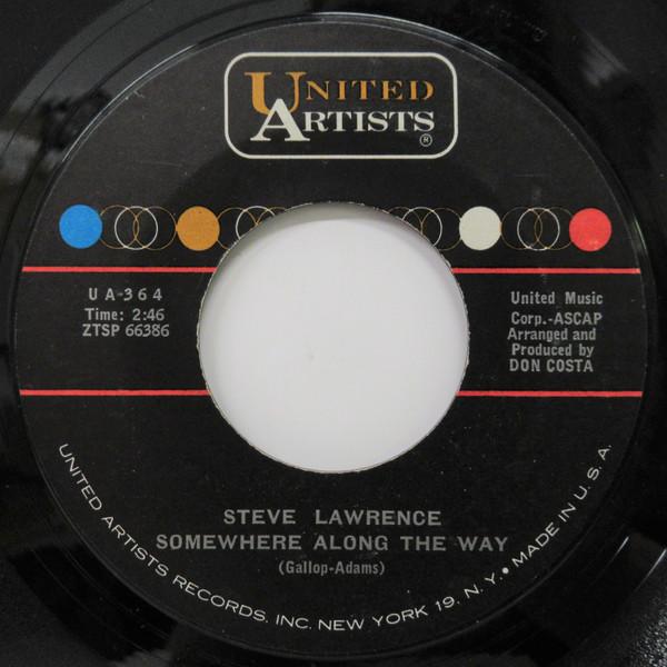 

7inch Record STEVE LAWRENCE 2 Somewhere Along The Way UA364 United Artists 1961 US Jazz Used