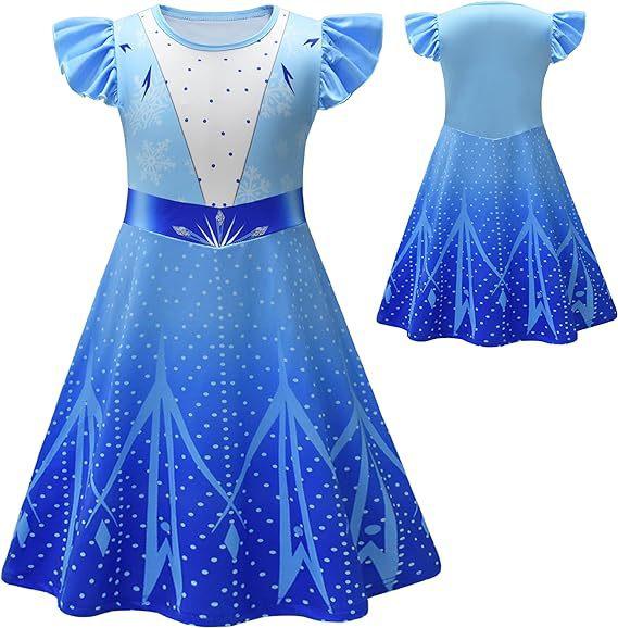 Girls Princess Dress for Birthday Party and Halloween Costume