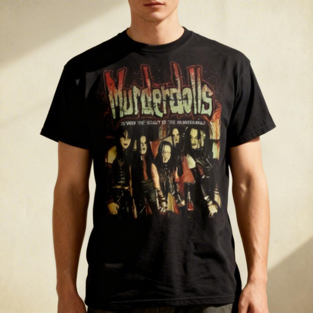MURDERDOLLS BEYOND THE VALLEY OF THE MURDERDOLLS Cotton Black T Shirt NWT Unisex T-Shirt M