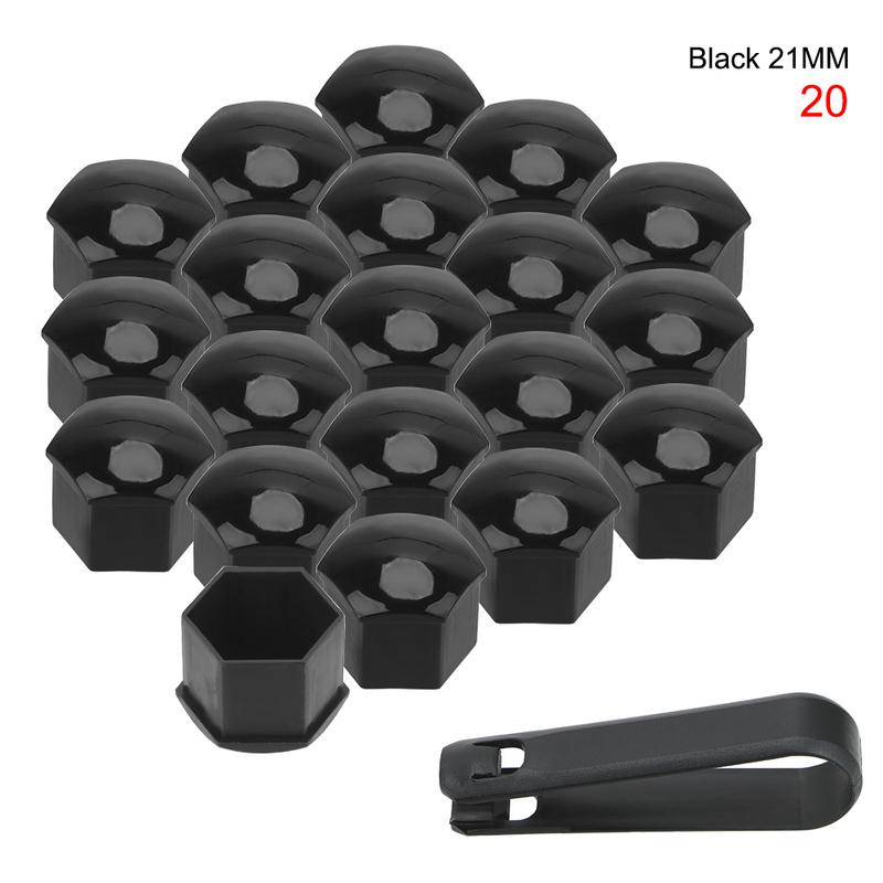 20 STUKS Wielmoerdoppen Auto Anti-Roest 21mm Stofdicht Beschermdoppen Bout Velg Universeel Buitendecoratie Auto Naaf Schroefkap