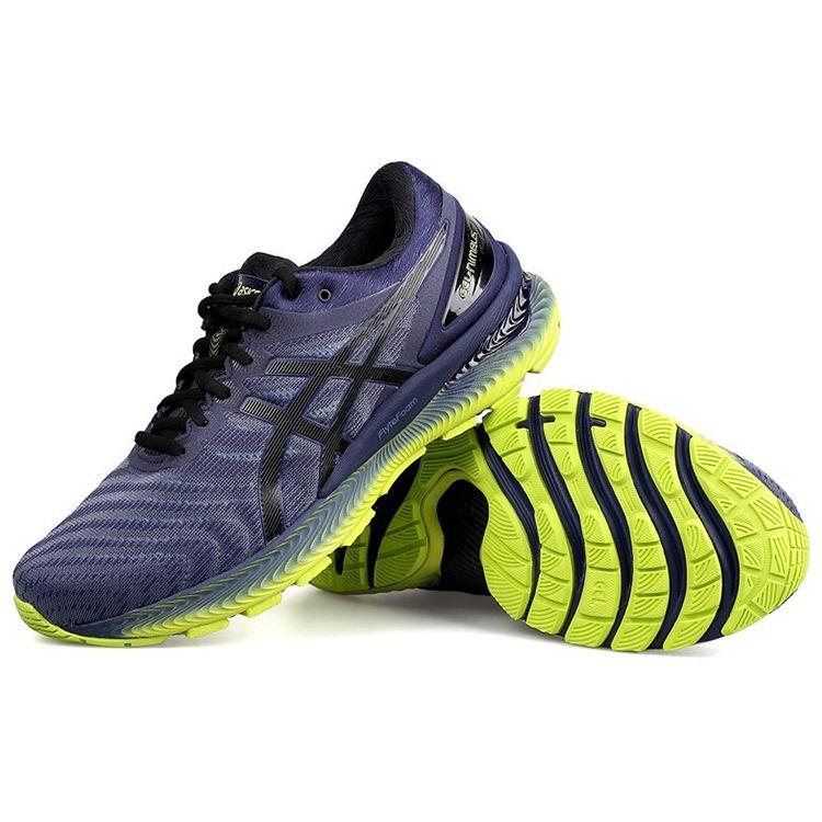 Asics Gel-Nimbus 22 Durable Low-Top Running Shoes Men Sneakers Dark-Blue Black 1011B087-400