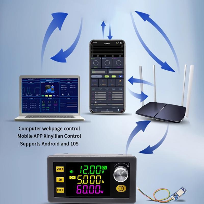 Sk60 DC Aufwärtswandler CNC Einstellbares Geregeltes Labornetzteil Konstante Spannung Strom Solarlademodul