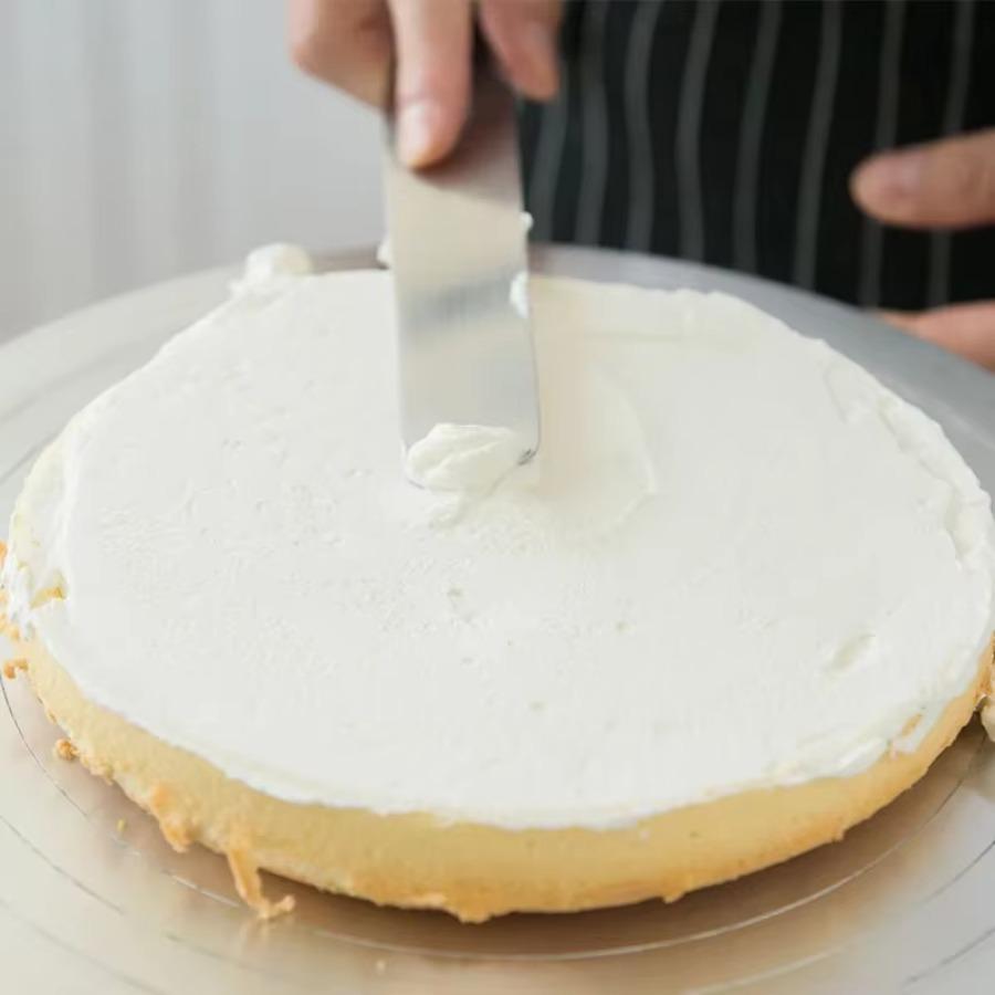 Edelstahl Butterkuchencreme Messer Spatel für Kuchenglätter Zuckerguss Frosting Verteiler Gebäckküchenhelfer Dekorationswerkzeug