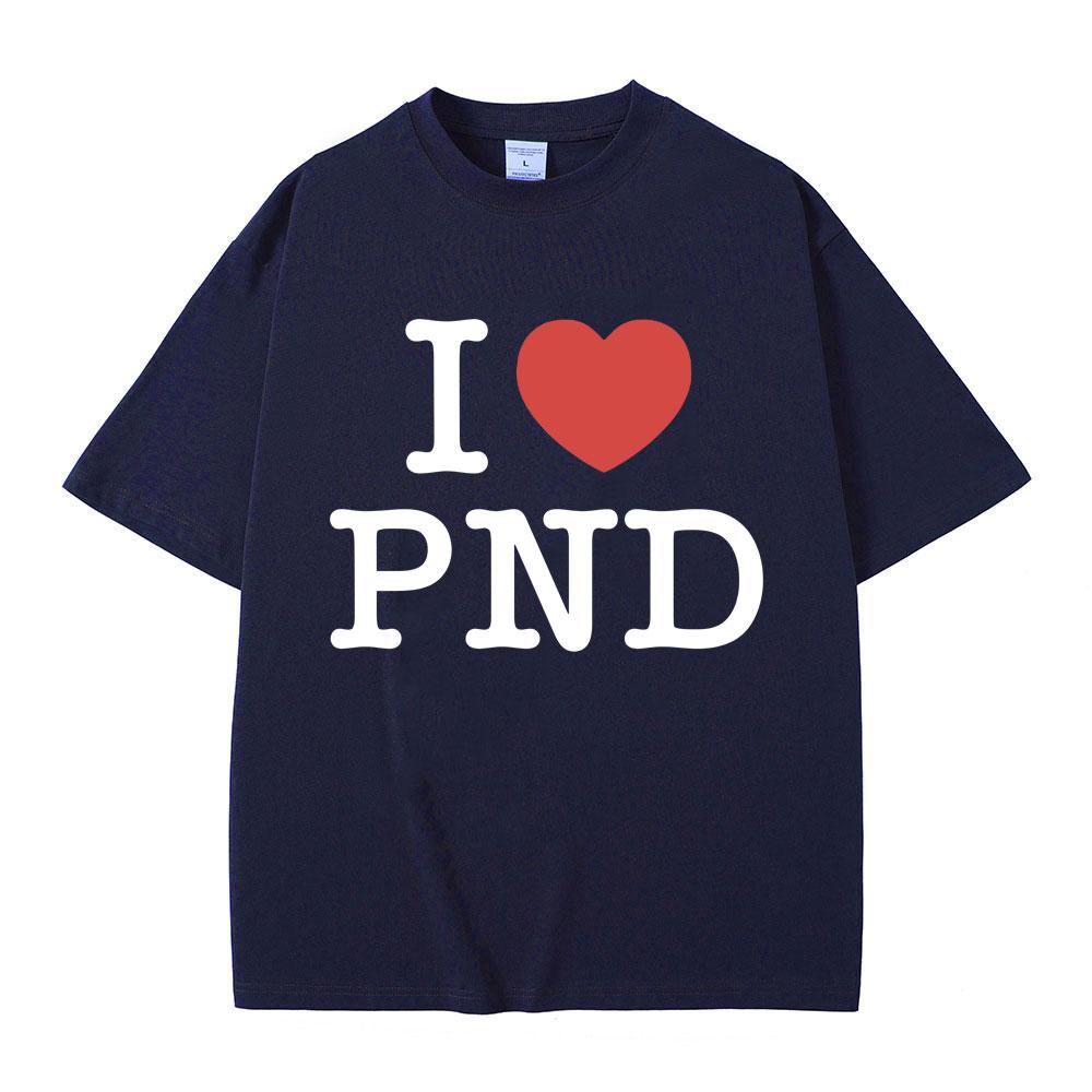 Jag älskar Partynextdoor T-shirt Unisex Hip Hop Vintage Oversized Kortärmad T-shirts Unisex Unisex Casual Ren Bomull T-shirt Fans Gåva