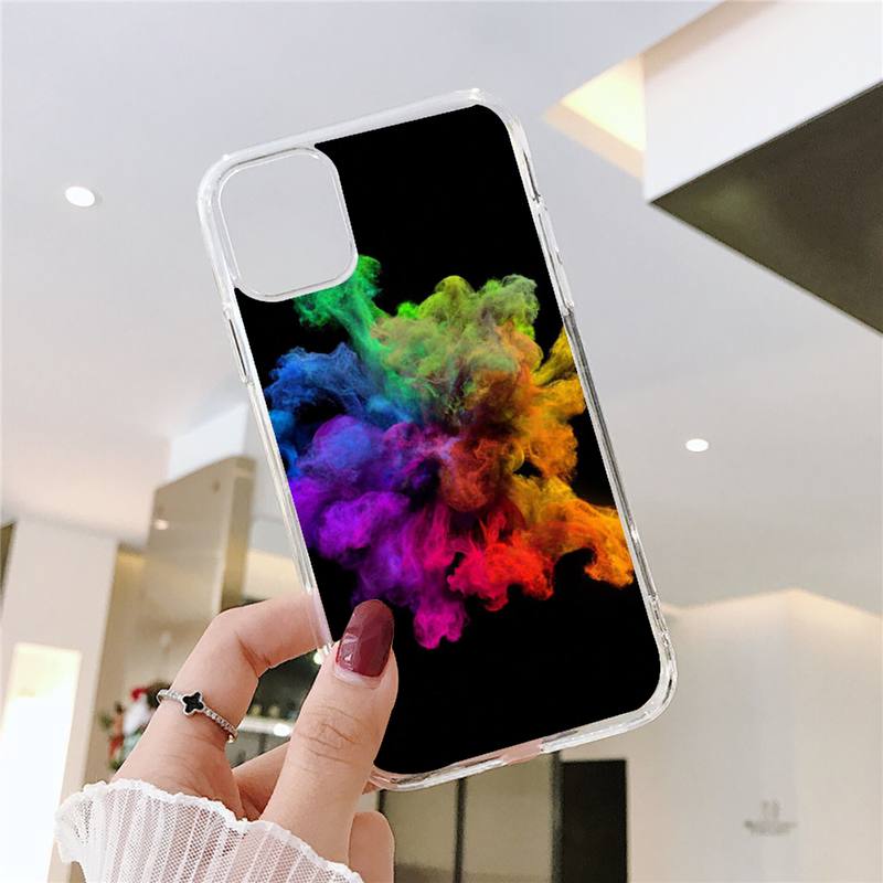 Minimalist Colors Phone Case For Iphone 11 12 13 Pro Max 6s 7 8 Plus X Xr Xs Max Se2020 13mini Transparent Cover