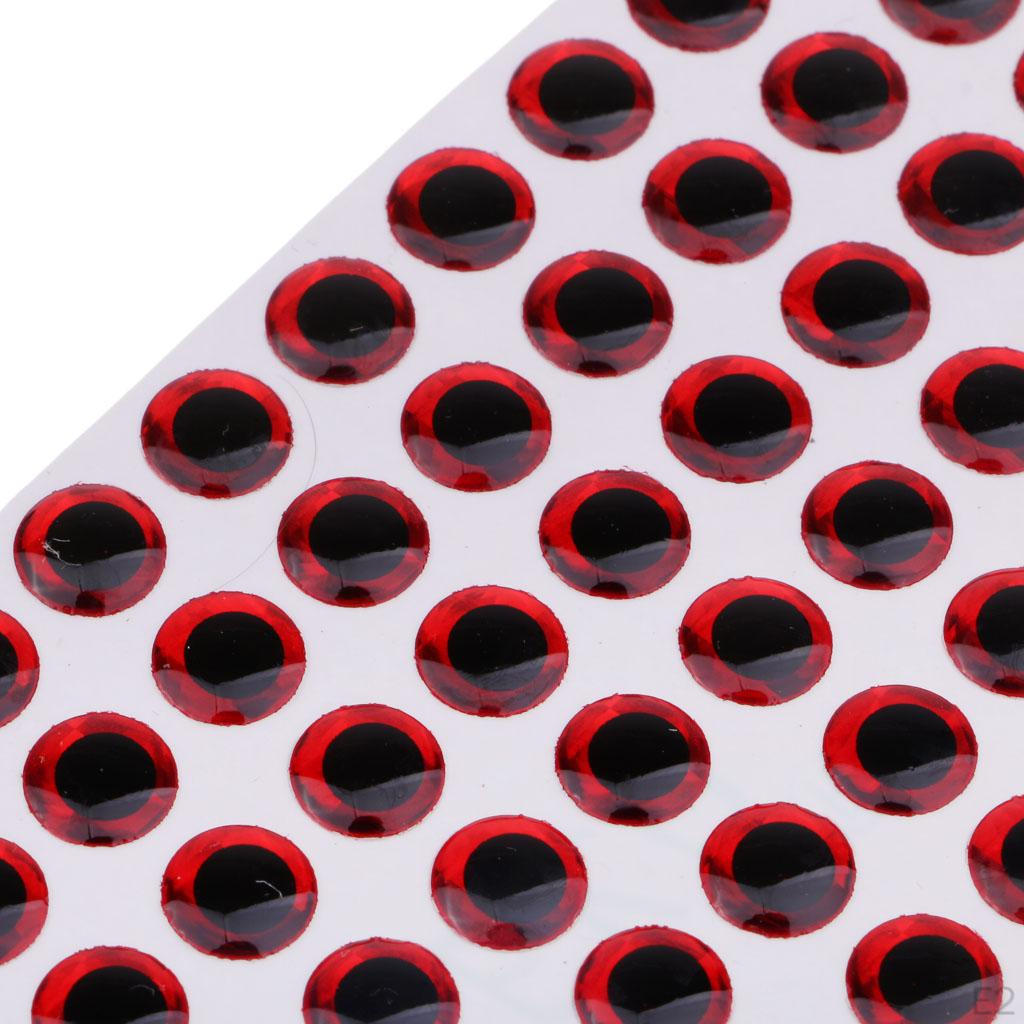 100 12mm 3D Holographic Eyes Fly Tying