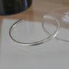 youngglow silver925 plain bangle bracelet (2color)