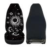 Car Seat Cover Four Seasons Universal Halloween Skull Print Decoration Car Seat Cover Front Row