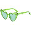 2025 Cross-Border Love UV400 Peach Heart Sunglasses - Glitter Crystal Sun Protection for Women