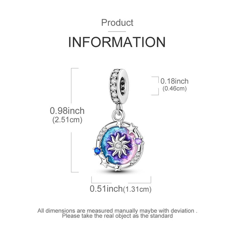 Original Kupfer Charm Perle Univers Planet Astrolabium Anhänger Passend für Original Armband Für Frauen DIY Schmuck Geschenk