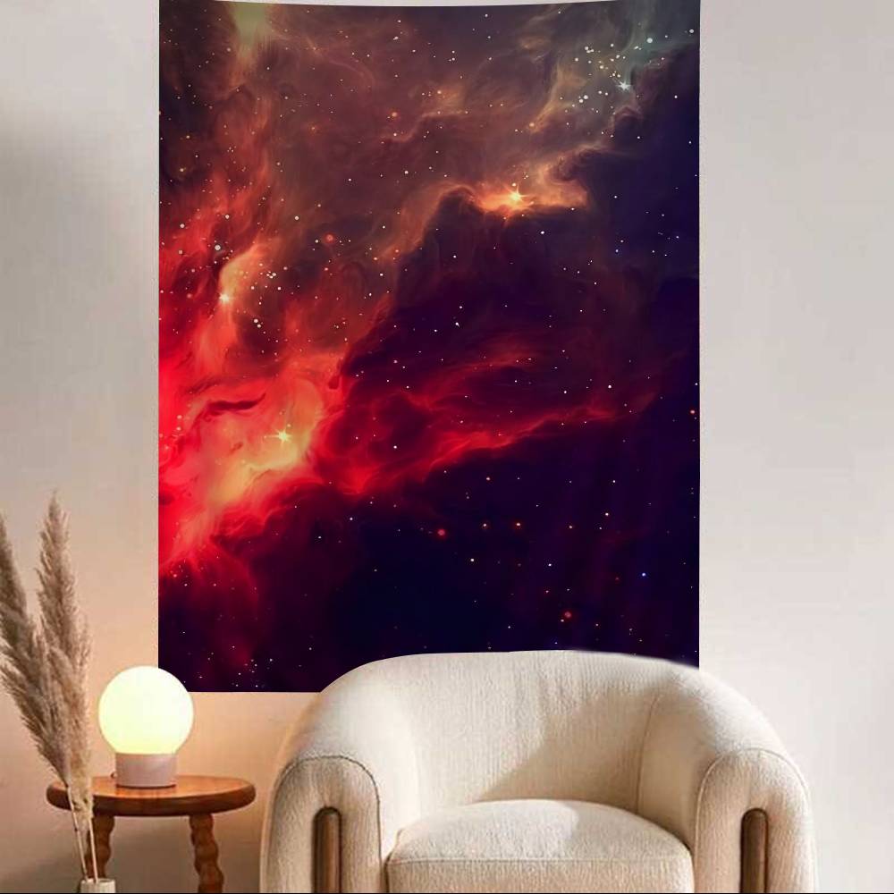 Universe Space Cartoon Tapestry Art Science Fiction Room Home Decor Wall Hanging Home Decor