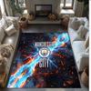 Manchester City Geprint Flanellen Vloerkleed Niet-Glijdend Zacht Polyester Vloerkleed Binnen Decoratie Mat voor Slaapkamer Woonkamer Bank