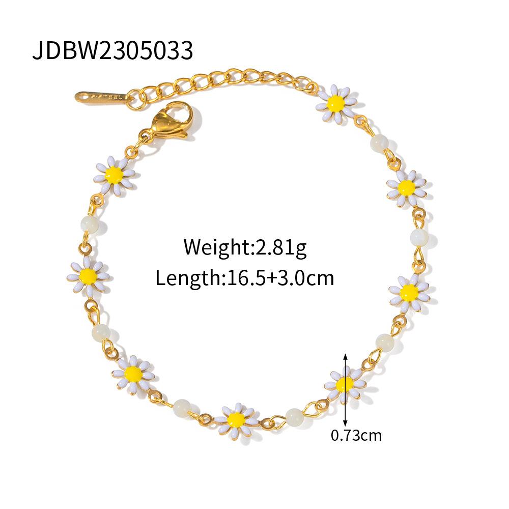 European and American zircon starfish bracelet stainless steel non-fading jewelry titanium steel jewelry
