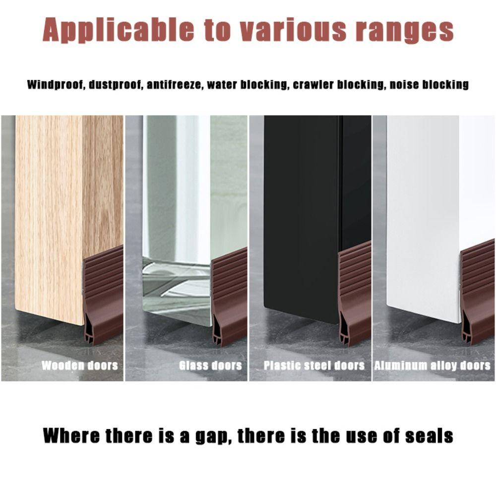 Dustproof Door Gap Baffle SoundProof Waterproof Seal Strip Door Bottom Seal Strip  Hotel