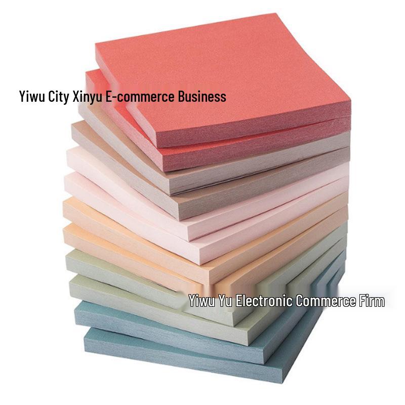 Fluorescent Colored Sticky Notes 3x3 Inch Student Memo Strips, N-Times Stick, Hot Selling Notepad