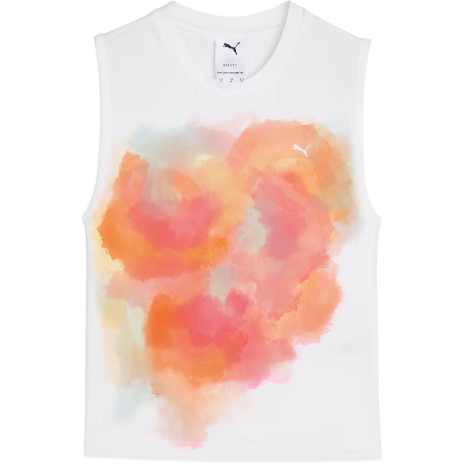 

Puma Yona Graphic Модный Универсальный Приталенный Топ-майка без рукавов Женские топы Белый 629385-02 XL