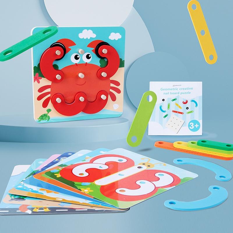 Wooden Puzzle Set For Kids Fun Shapes