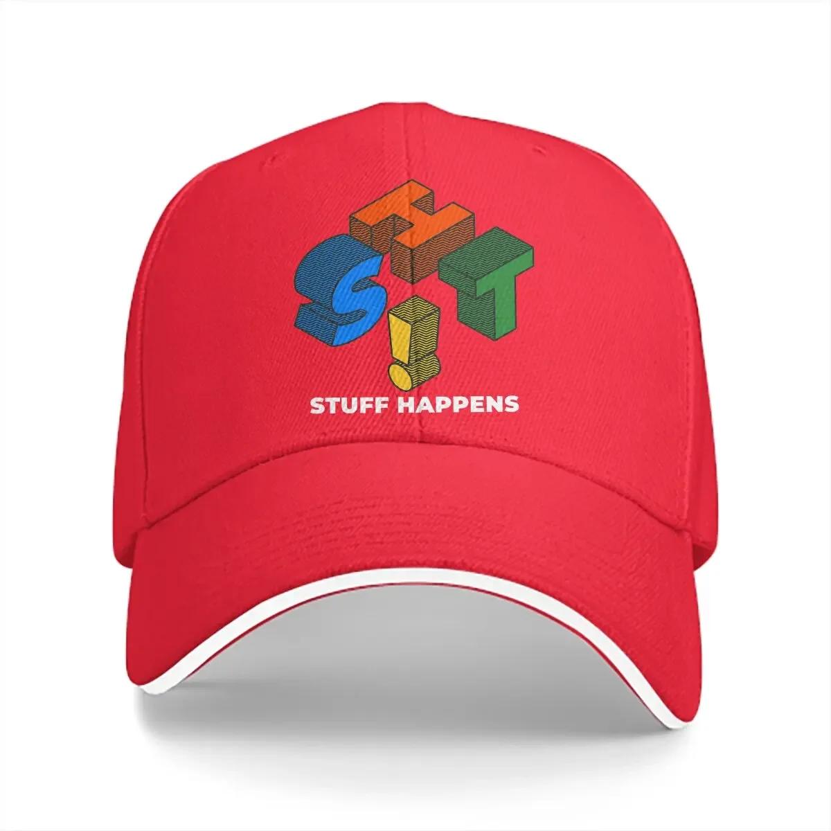 SHIT Stuff Happens Baseball Caps Peaked Cap Linux Operating System Sun Shade Hats for Unisex Women One Size