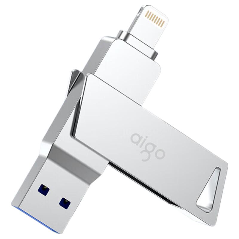 aigo U368 64GB Dual-Port USB 3.0 Lightning Flash Drive
