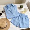 Womens Summer Casual Pants Set With Tie Detail For Office And Vacation